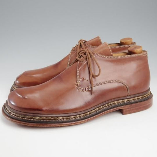 未使用★(浅草)ギルド・オブ・クラフツ US7E程度【税込上代￥253,000-★ノルウィージャン製法/純正ツリー付】茶★k491