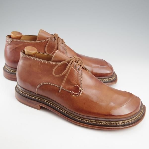 未使用★(浅草)ギルド・オブ・クラフツ US7E程度【税込上代￥253,000-★ノルウィージャン製法/純正ツリー付】茶★k491