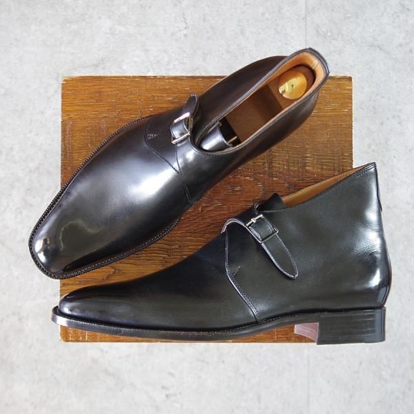 未使用★(HM)ギルド・オブ・クラフツ US7.5D【税込上代￥242,000-★Patrice/ハンドソーンウェルテッド製法】ジョージブーツ/黒★k492