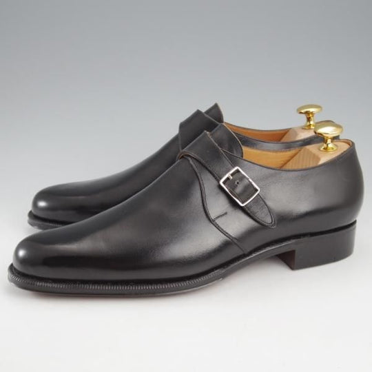 未使用★(HM)ギルド・オブ・クラフツ US6.5C【税込上代￥198,000-★Goofy/ハンドソーンウェルテッド製法】モンクストラップ/黒★k494