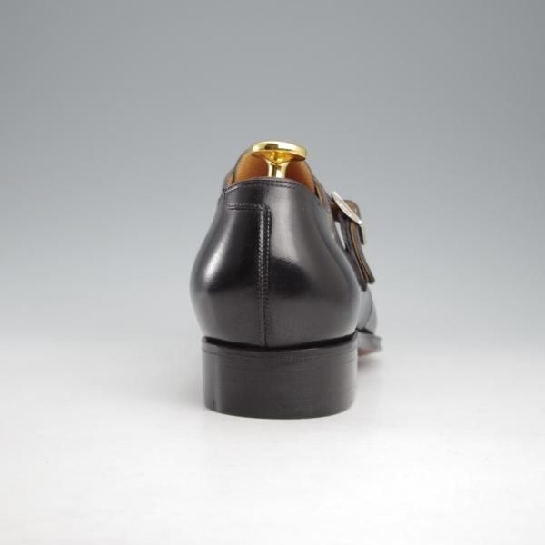 未使用★(HM)ギルド・オブ・クラフツ US6.5C【税込上代￥198,000-★Goofy/ハンドソーンウェルテッド製法】モンクストラップ/黒★k494