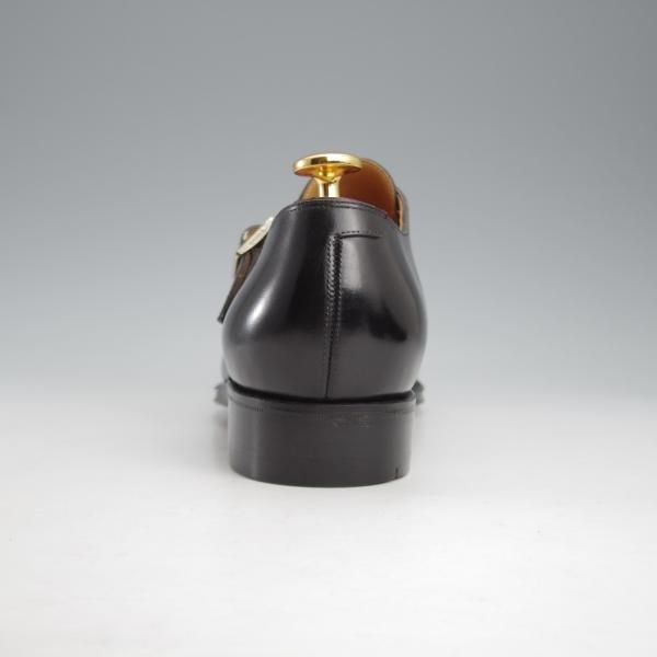 未使用★(HM)ギルド・オブ・クラフツ US6.5C【税込上代￥198,000-★Goofy/ハンドソーンウェルテッド製法】モンクストラップ/黒★k494