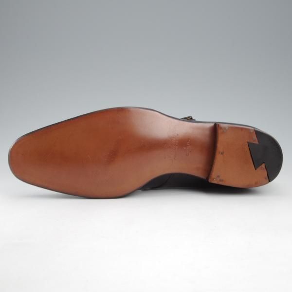 未使用★(HM)ギルド・オブ・クラフツ US6.5C【税込上代￥198,000-★Goofy/ハンドソーンウェルテッド製法】モンクストラップ/黒★k494