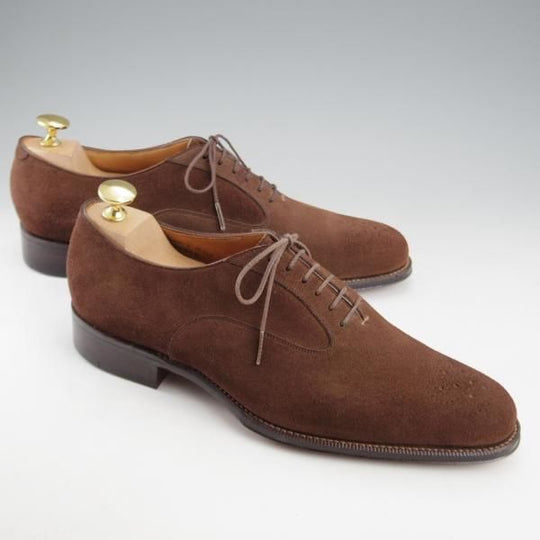 未使用★(HM)ギルド・オブ・クラフツ US7D【税込上代￥165,000-★Toffee/ハンドソーンウェルテッド製法】スエード/濃茶★k496