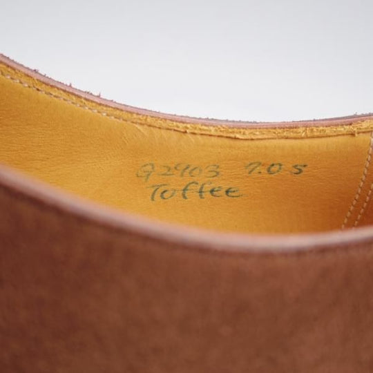 未使用★(HM)ギルド・オブ・クラフツ US7D【税込上代￥165,000-★Toffee/ハンドソーンウェルテッド製法】スエード/濃茶★k496