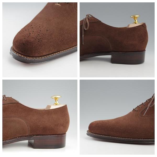 未使用★(HM)ギルド・オブ・クラフツ US7D【税込上代￥165,000-★Toffee/ハンドソーンウェルテッド製法】スエード/濃茶★k496