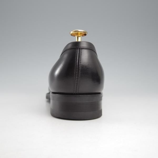 極美品★三陽山長 SIZE 6.5【定価￥80,300-★弥伍郎/R2013ラスト】コインローファー/カーフ/黒/YAGORO/Sanyo Yamacho★k498