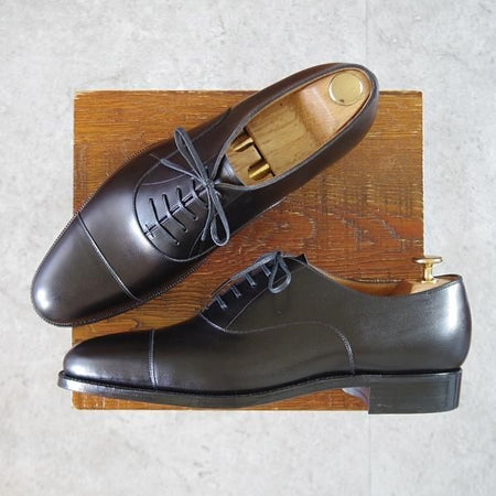 未使用★(浅草)ギルド・オブ・クラフツ SIZE 8(S)【定価￥115,500-★Blackie/ストレートチップ】カーフ/黒/メンズ/Guild of crafts★k499