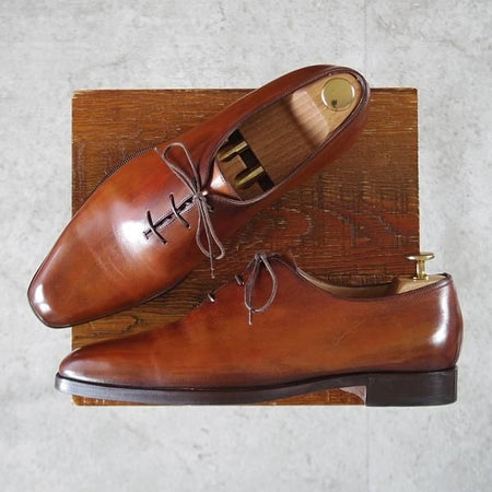 極美品★(仏)ベルルッティ SIZE 8.5【モデル定価￥353,100-★アレッサンドロ/ALESSANDRO】ヴェネチアレザー/ホールカット/茶/Berluti★k500