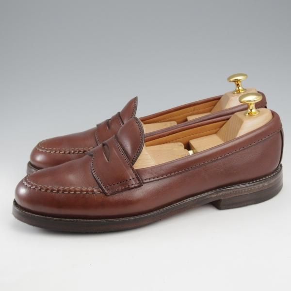 ★オールデン 6D【現行定価13万円程度★コインローファー/6764/ユナイテッドアローズ別注】ヴァンラスト/カーフ/濃茶/メンズ/ALDEN★k502