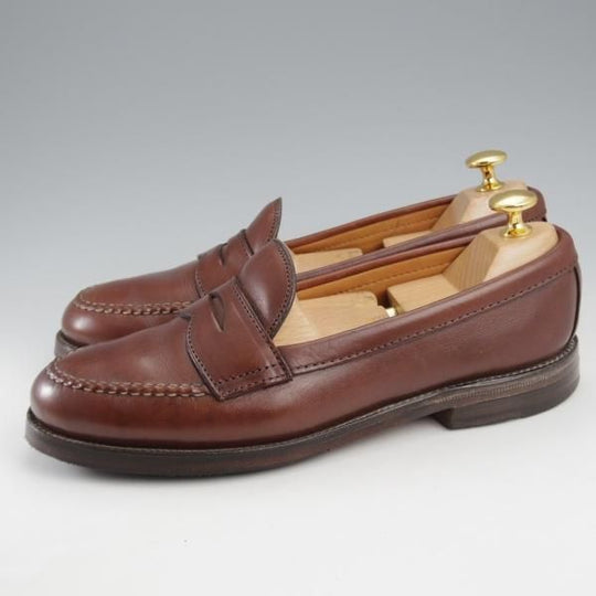 ★オールデン 6D【現行定価13万円程度★コインローファー/6764/ユナイテッドアローズ別注】ヴァンラスト/カーフ/濃茶/メンズ/ALDEN★k502