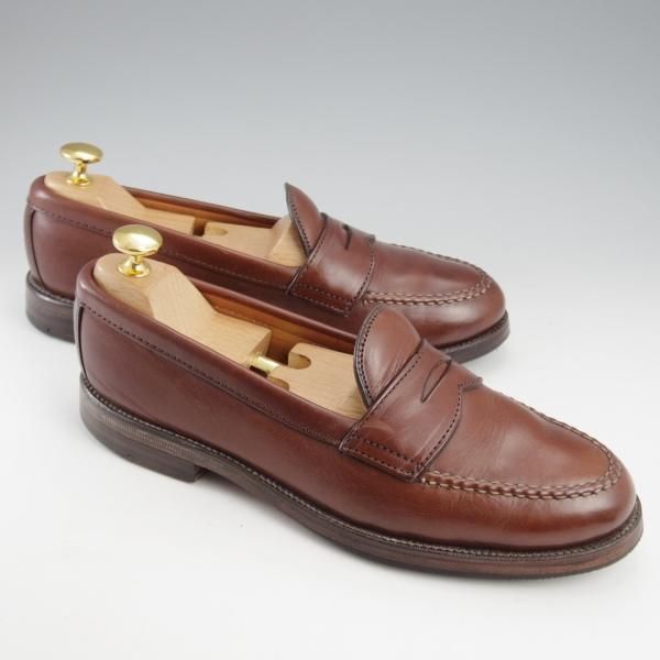 ★オールデン 6D【現行定価13万円程度★コインローファー/6764/ユナイテッドアローズ別注】ヴァンラスト/カーフ/濃茶/メンズ/ALDEN★k502