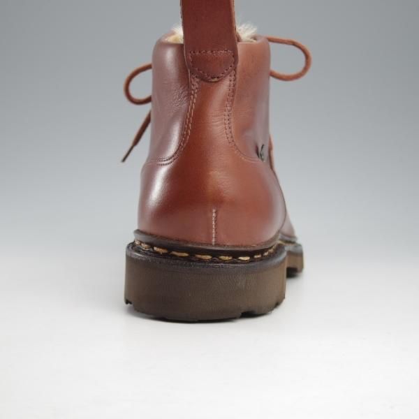極美品★パラブーツ SIZE 6.5【貴重★フォック仕様(アザラシの毛皮)/MUCY】ミューシー/チロリアンブーツ/マロン/茶/Paraboot★k504