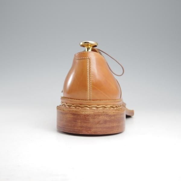 未使用★(浅草)ギルド・オブ・クラフツ US7D程度【税込上代￥220,000-★ノルウィージャン製法/ストレートチップ】薄茶★k507