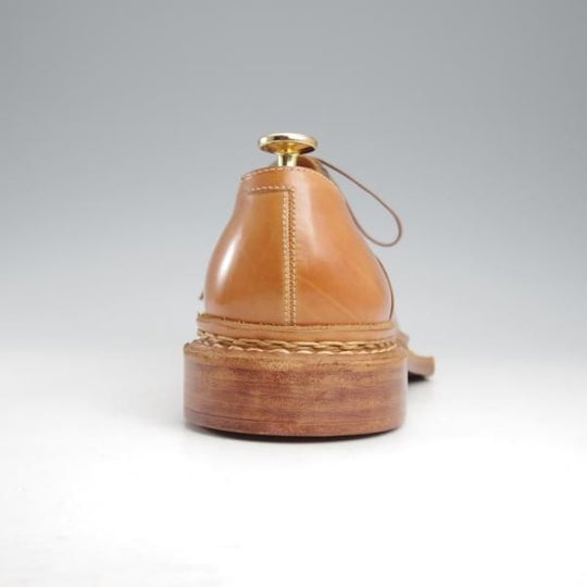 未使用★(浅草)ギルド・オブ・クラフツ US7D程度【税込上代￥220,000-★ノルウィージャン製法/ストレートチップ】薄茶★k507