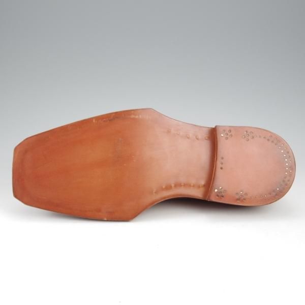 未使用★(浅草)ギルド・オブ・クラフツ US7D程度【税込上代￥220,000-★ノルウィージャン製法/ストレートチップ】薄茶★k507