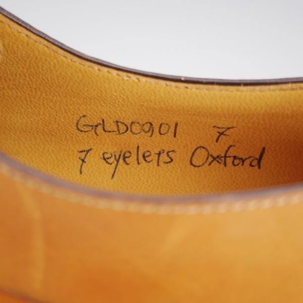 未使用★(浅草)ギルド・オブ・クラフツ US7D程度【税込上代￥220,000-★ノルウィージャン製法/ストレートチップ】薄茶★k507