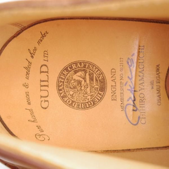 未使用★(浅草)ギルド・オブ・クラフツ US8E程度【税込上代￥253,000-★ノルウィージャン製法/純正ツリー付】薄茶★k510