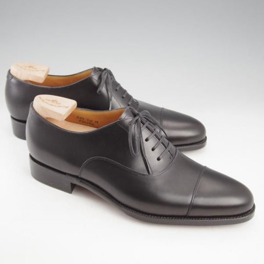 未使用★(浅草)ギルド・オブ・クラフツ SIZE 7(M)【定価￥115,500-★Blackie/(英国製)純正シューツリー付き】ストレートチップ/黒★k511