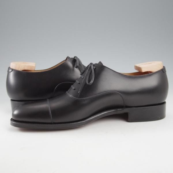 未使用★(浅草)ギルド・オブ・クラフツ SIZE 7(M)【定価￥115,500-★Blackie/(英国製)純正シューツリー付き】ストレートチップ/黒★k511