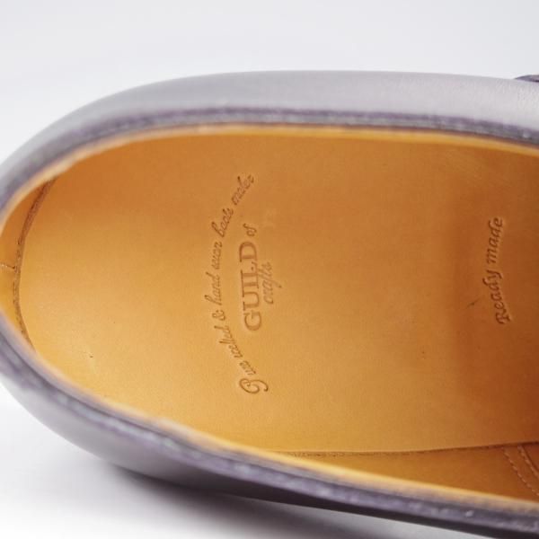 未使用★(浅草)ギルド・オブ・クラフツ SIZE 7(M)【定価￥115,500-★Blackie/(英国製)純正シューツリー付き】ストレートチップ/黒★k511