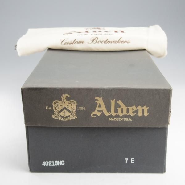 未使用★オールデン 7E【現行定価19万円程度★コードバン仕様/タンカーブーツ】40219HC/バリーラスト/黒/メンズ/ALDEN★k513