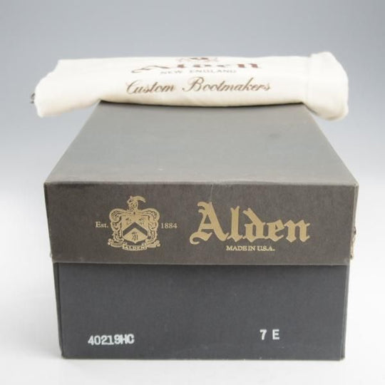 未使用★オールデン 7E【現行定価19万円程度★コードバン仕様/タンカーブーツ】40219HC/バリーラスト/黒/メンズ/ALDEN★k513