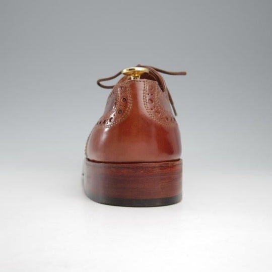 極上★(独)ハインリッヒ・ディンケラッカー SIZE 7.5【モデル定価￥193,600-★ウイスキーコードバン/茶/RIO/リオ】フルブローグ★k514