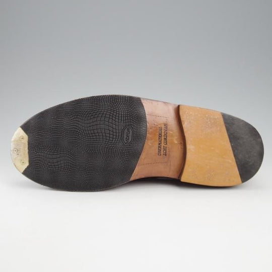 極上★(独)ハインリッヒ・ディンケラッカー SIZE 7.5【モデル定価￥193,600-★ウイスキーコードバン/茶/RIO/リオ】フルブローグ★k514