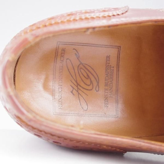 極上★(独)ハインリッヒ・ディンケラッカー SIZE 7.5【モデル定価￥193,600-★ウイスキーコードバン/茶/RIO/リオ】フルブローグ★k514