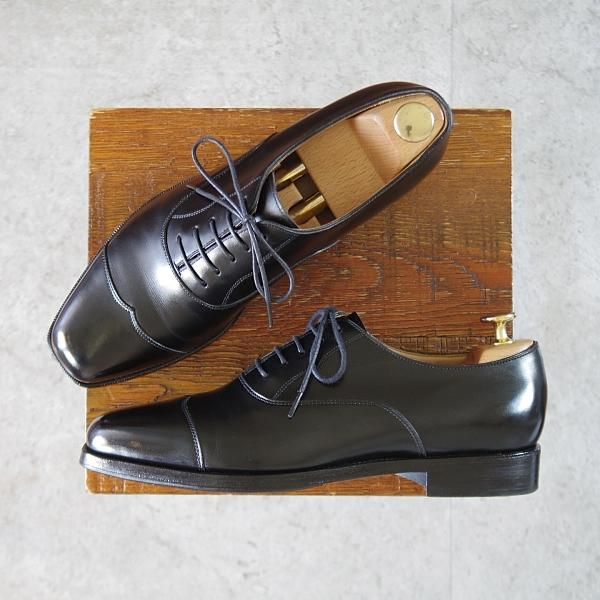 美品★Oriental/オリエンタル SIZE 6.5【定価￥66,000-★BERKLEY/バークレー/ショートウイング】7950ラスト/カーフ/黒/メンズ★k530