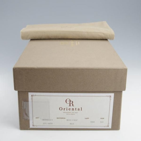 美品★Oriental/オリエンタル SIZE 6.5【定価￥66,000-★BERKLEY/バークレー/ショートウイング】7950ラスト/カーフ/黒/メンズ★k530