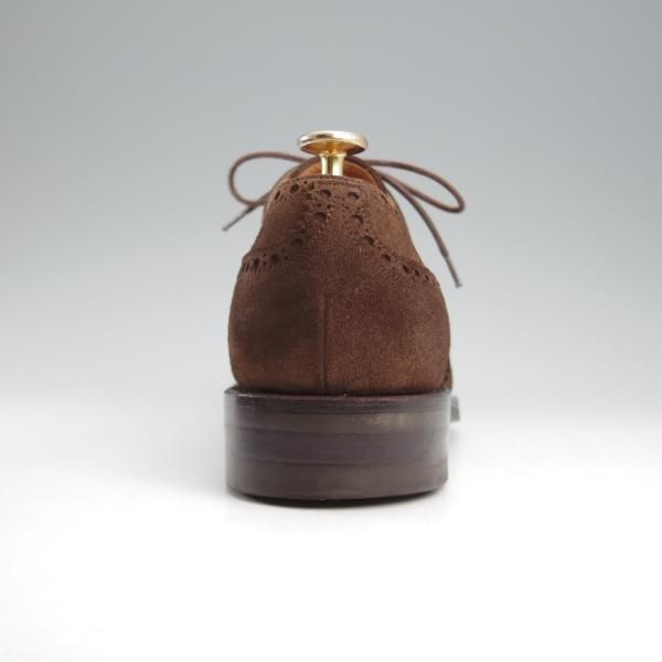 極美品★(スペイン製)カルミナ SIZE 6.5【トレーディングポスト別注★フルブローグ/815】FORESTラスト/スエード/濃茶/CARMINA★k531