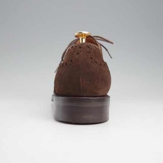 極美品★(スペイン製)カルミナ SIZE 6.5【トレーディングポスト別注★フルブローグ/815】FORESTラスト/スエード/濃茶/CARMINA★k531