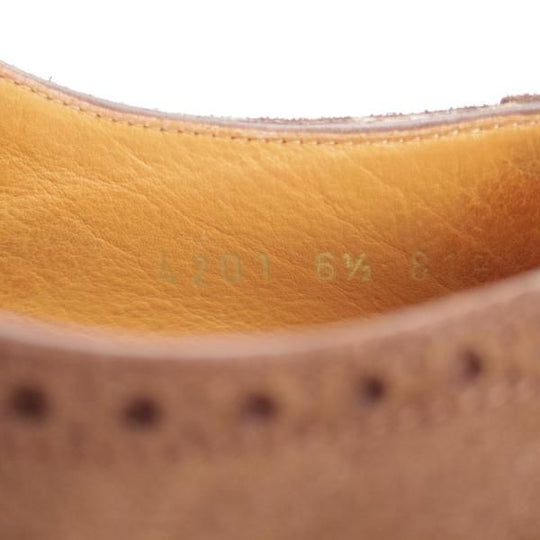 極美品★(スペイン製)カルミナ SIZE 6.5【トレーディングポスト別注★フルブローグ/815】FORESTラスト/スエード/濃茶/CARMINA★k531