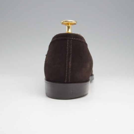 ★Oriental/オリエンタル SIZE 7.5【現行定価￥62,700-★ALBERS/コインローファー】419ラスト/スエード/濃茶/メンズ★k532