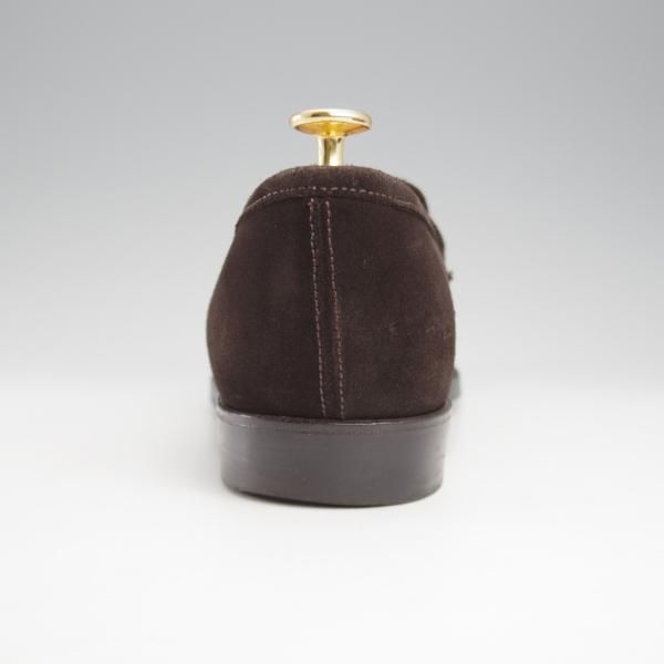 ★Oriental/オリエンタル SIZE 7.5【現行定価￥62,700-★ALBERS/コインローファー】419ラスト/スエード/濃茶/メンズ★k532
