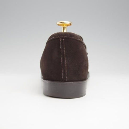 ★Oriental/オリエンタル SIZE 7.5【現行定価￥62,700-★ALBERS/コインローファー】419ラスト/スエード/濃茶/メンズ★k532