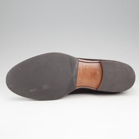 ★Oriental/オリエンタル SIZE 7.5【現行定価￥62,700-★ALBERS/コインローファー】419ラスト/スエード/濃茶/メンズ★k532