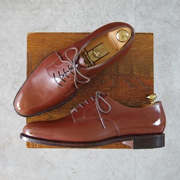 未使用★(浅草)ギルド・オブ・クラフツ US7D【税込上代￥220,000-★Suzette/ハンドソーンウェルテッド製法/純正シューツリー付】茶★k533