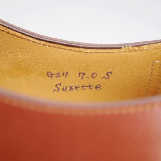 未使用★(浅草)ギルド・オブ・クラフツ US7D【税込上代￥220,000-★Suzette/ハンドソーンウェルテッド製法/純正シューツリー付】茶★k533