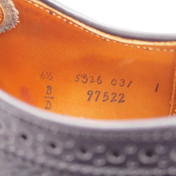 極上★オールデン 6.5D【定価￥133,100-★クロムエクセルレザー仕様/ロングウイング/97522】バリーラスト/黒/メンズ/ALDEN★k535