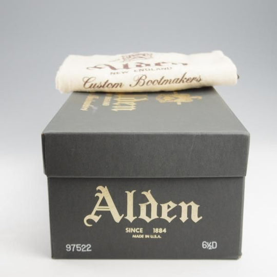 極上★オールデン 6.5D【定価￥133,100-★クロムエクセルレザー仕様/ロングウイング/97522】バリーラスト/黒/メンズ/ALDEN★k535