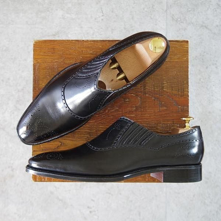 未使用★(HM)ギルド・オブ・クラフツ US7C【税込上代￥165,000-★Ruby Cool/ハンドソーンウェルテッド製法】黒★k536