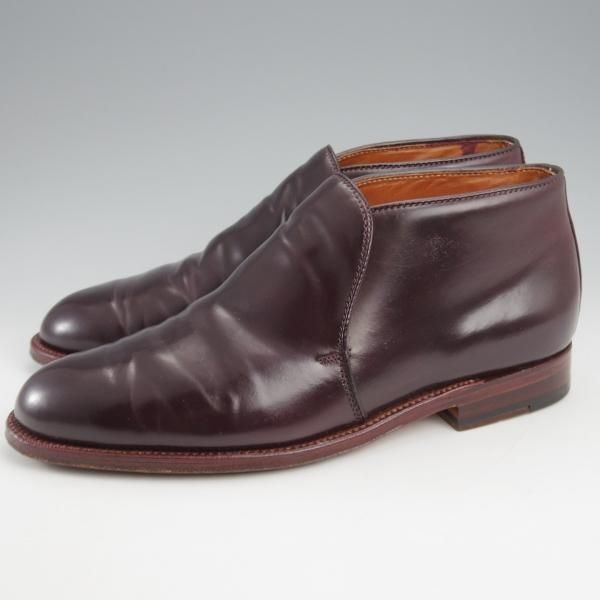 美品★オールデン 8E【貴重★#8コードバン×アンティークエッジ/NY店取扱モデル】D7704/チャッカブーツ/アバディーンラスト/ALDEN★k537