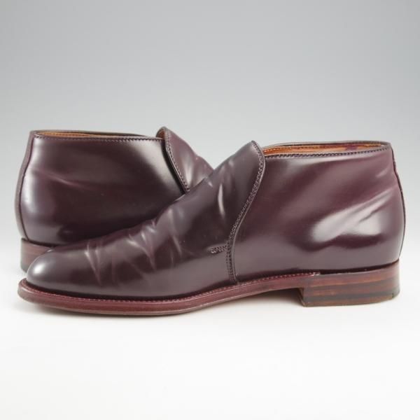 美品★オールデン 8E【貴重★#8コードバン×アンティークエッジ/NY店取扱モデル】D7704/チャッカブーツ/アバディーンラスト/ALDEN★k537