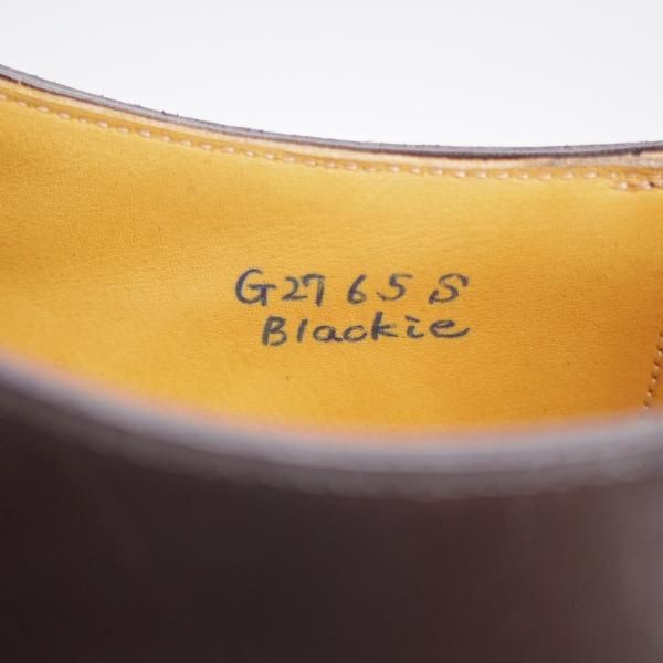 未使用★(浅草)ギルド・オブ・クラフツ SIZE 6.5(S)【定価￥115,500-★Blackie/ストレートチップ】黒/カーフ/メンズ/Guild of crafts★k538