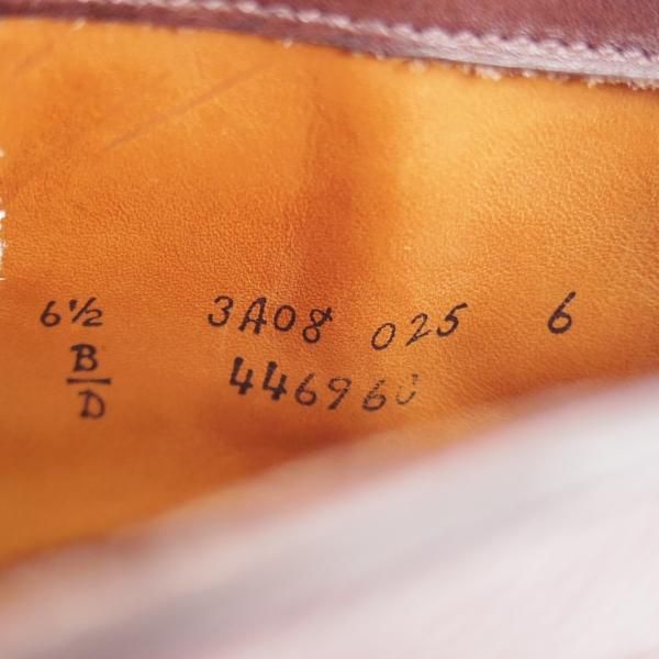 極美品★オールデン 6.5D【貴重★(ハワイ)Leather Soul別注/アンティークエッジ/44696C】バリーラスト/アルパインカーフ/茶/ALDEN★k539