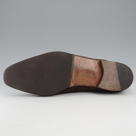 ★(伊)エンツォ・ボナフェ SIZE 9【定価10万円以上★ケーリーグラント同系/CARY GRANT/3727】サイドゴアブーツ/濃茶/Enzo Bonafe★k543