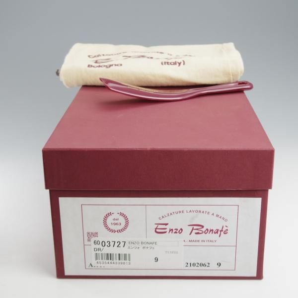 ★(伊)エンツォ・ボナフェ SIZE 9【定価10万円以上★ケーリーグラント同系/CARY GRANT/3727】サイドゴアブーツ/濃茶/Enzo Bonafe★k543